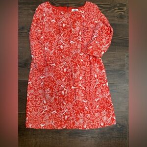 Unique Long Sleeve Lined Dress with Deer Print